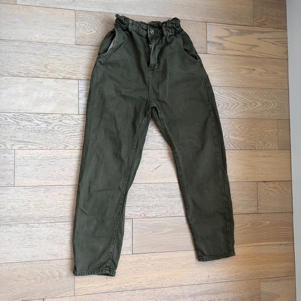 Zara Z1975 Baggy Paperbag Jeans